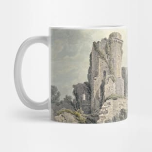 Old Castle Ruins Watercolor Painting Mug